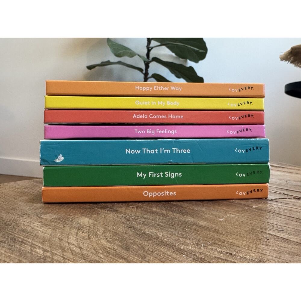 Lovevery Hardcover Books Board Paper Lot Set Of 7 Toddler